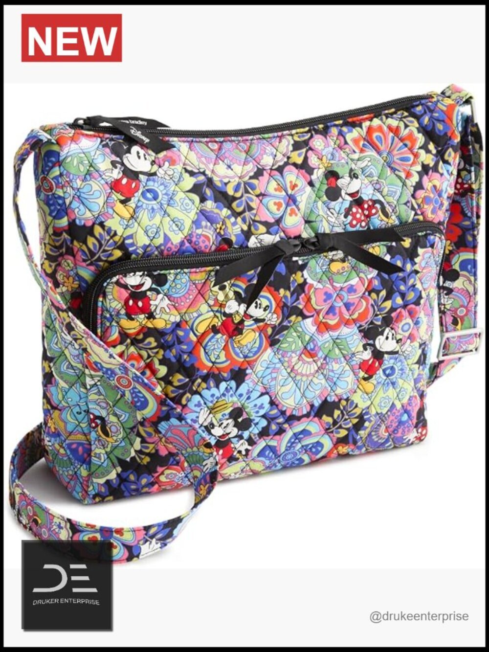 Premium Cotton Messenger Bag with Zip Closure and Multiple Pockets